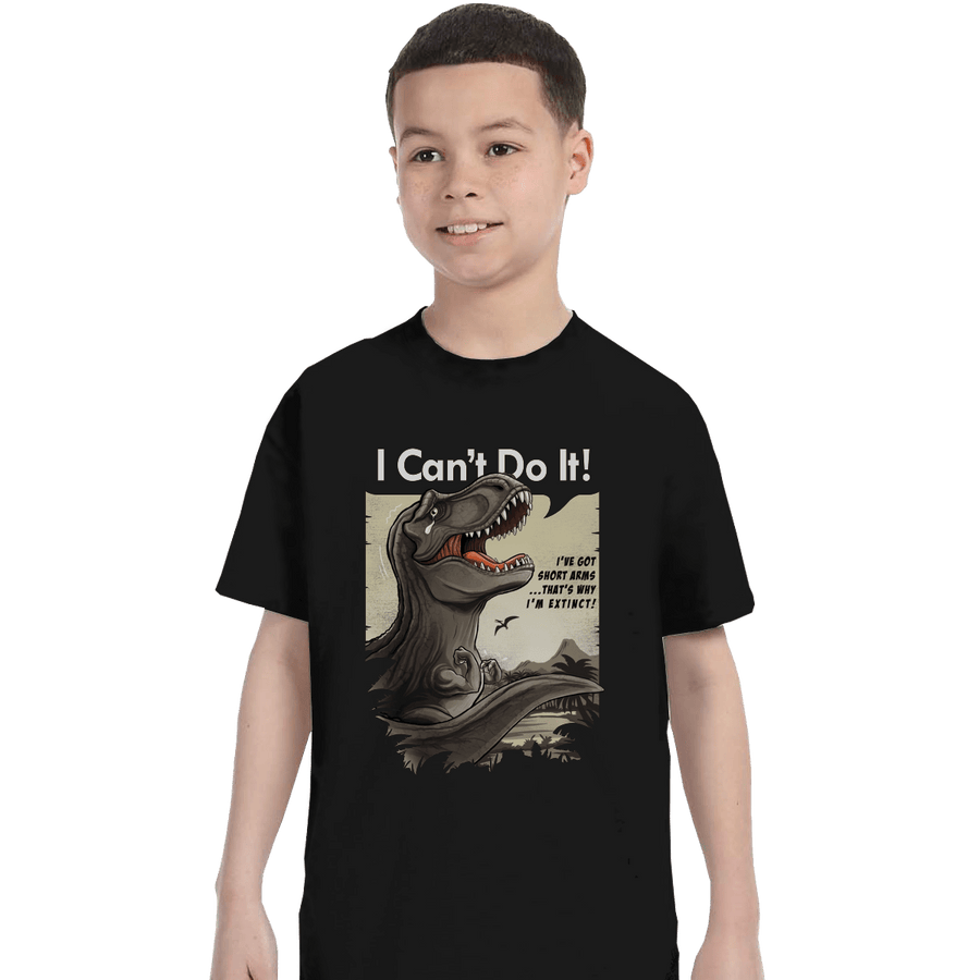 Shirts T-Shirts, Youth / XL / Black I Can't Do It