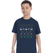 Load image into Gallery viewer, Secret_Shirts T-Shirts, Youth / XS / Navy A Rogue Christmas
