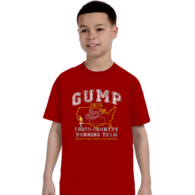 Daily_Deal_Shirts T-Shirts, Youth / XS / Red Gump Running