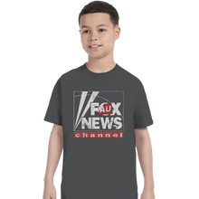 Load image into Gallery viewer, Shirts T-Shirts, Youth / XL / Charcoal Faux News
