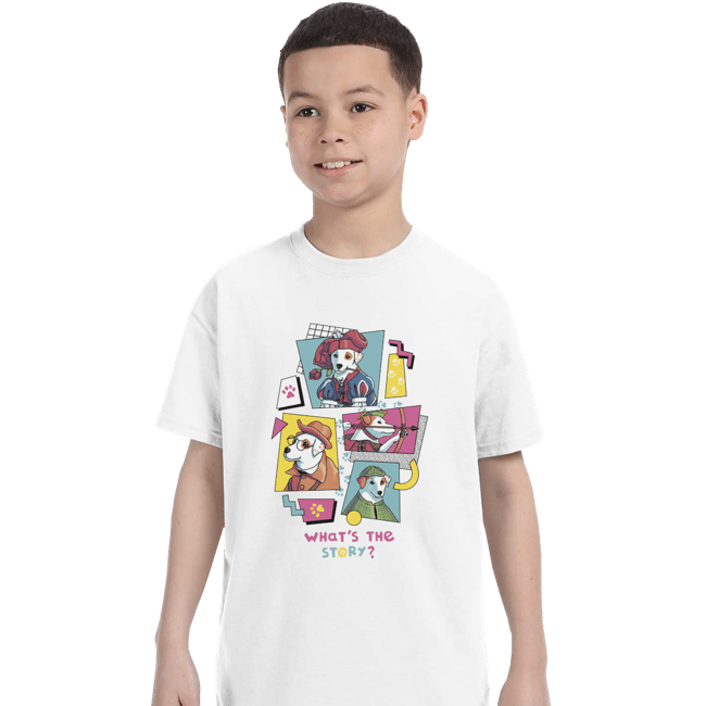 Shirts T-Shirts, Youth / XS / White What's The Story?