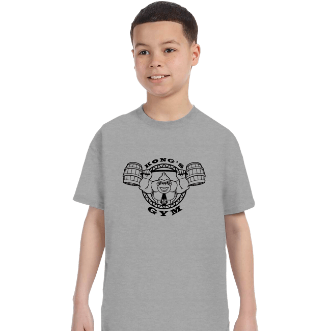 Shirts T-Shirts, Youth / XS / Sports Grey Kong's Gym