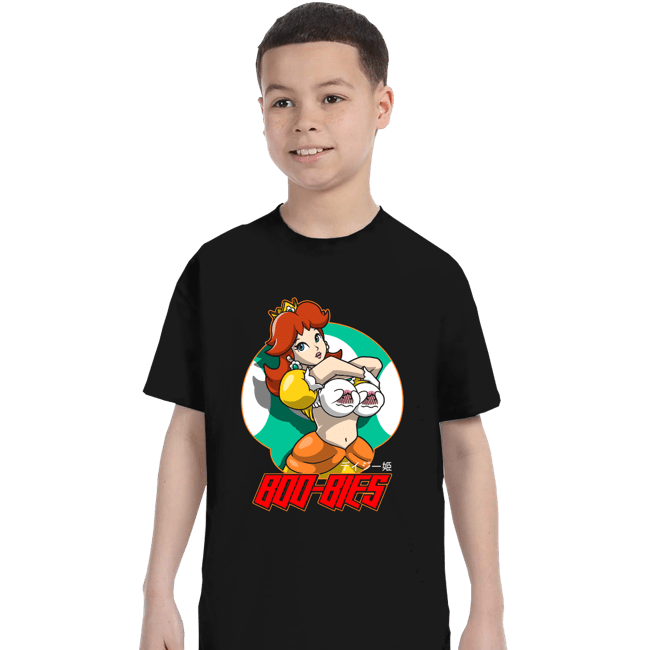 Shirts T-Shirts, Youth / XS / Black Daisy Boo-Bies