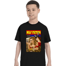 Load image into Gallery viewer, Secret_Shirts T-Shirts, Youth / XS / Black Milf Fiction
