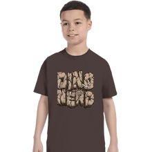 Load image into Gallery viewer, Shirts T-Shirts, Youth / XS / Dark Chocolate Dino Nerd
