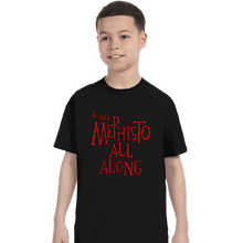Load image into Gallery viewer, Secret_Shirts T-Shirts, Youth / XS / Black Mephisto All Along
