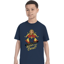 Load image into Gallery viewer, Shirts T-Shirts, Youth / XL / Navy Better Page Carol
