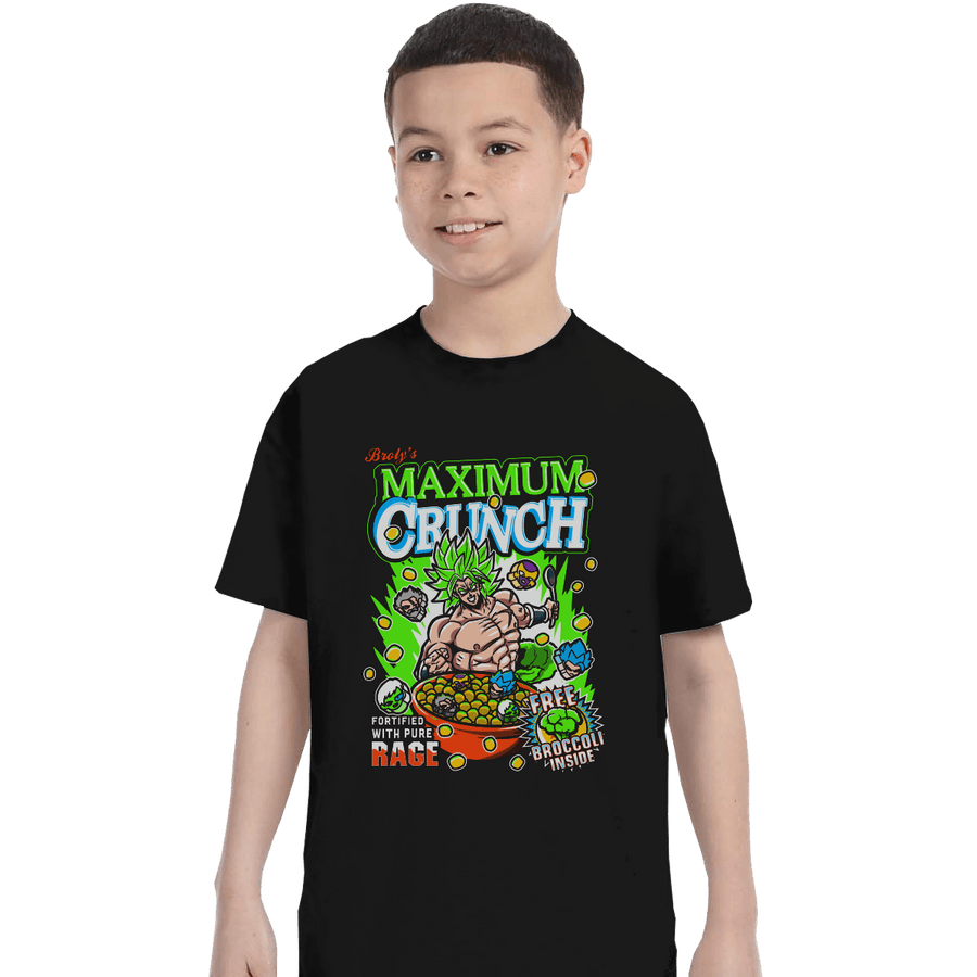 Shirts T-Shirts, Youth / XL / Black Maximum Crunch