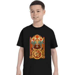 Daily_Deal_Shirts T-Shirts, Youth / XS / Black Stained Glass Gods