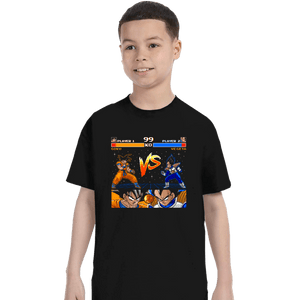 Shirts T-Shirts, Youth / XS / Black Goku VS Vegeta