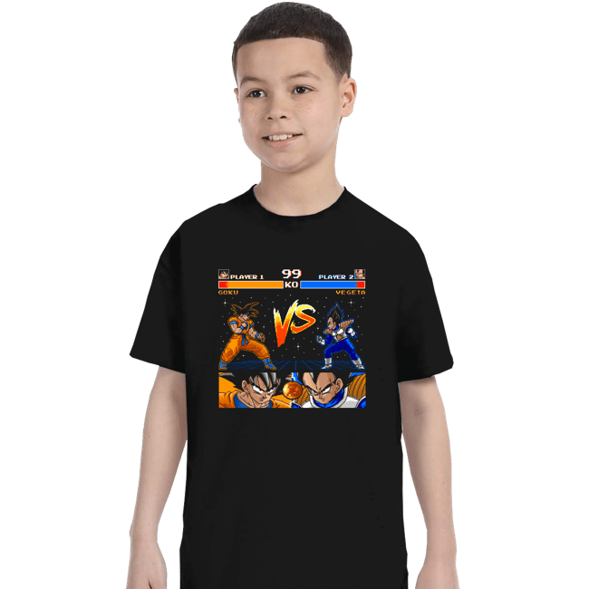 Shirts T-Shirts, Youth / XS / Black Goku VS Vegeta