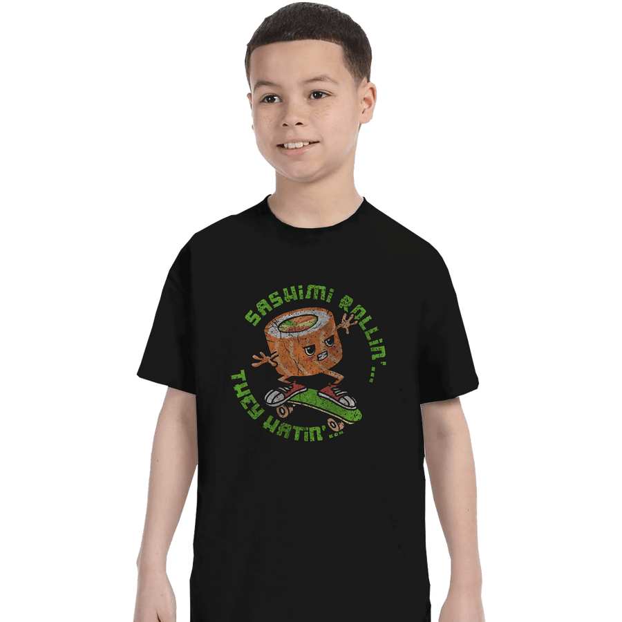Shirts T-Shirts, Youth / XL / Black Sashimi Rollin'