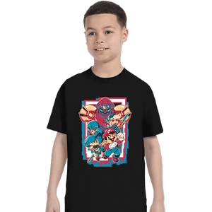 Daily_Deal_Shirts T-Shirts, Youth / XS / Black Retro Heroes