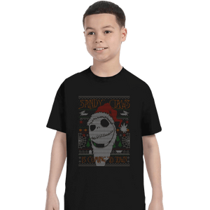 Shirts T-Shirts, Youth / XL / Black Sandy Claws