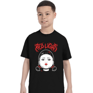 Shirts T-Shirts, Youth / XS / Black Red Light