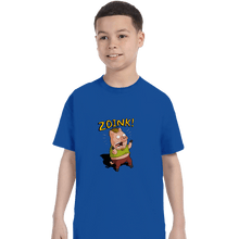 Load image into Gallery viewer, Daily_Deal_Shirts T-Shirts, Youth / XS / Royal Blue Stoner Pig
