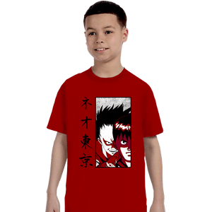 Shirts T-Shirts, Youth / XS / Red Neo Tokyo