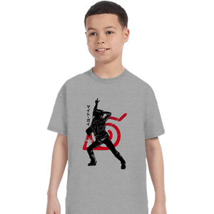 Shirts T-Shirts, Youth / XS / Sports Grey Crimson Might Guy