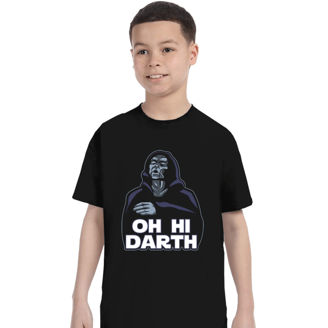 Daily_Deal_Shirts T-Shirts, Youth / XS / Black Oh Hi Darth