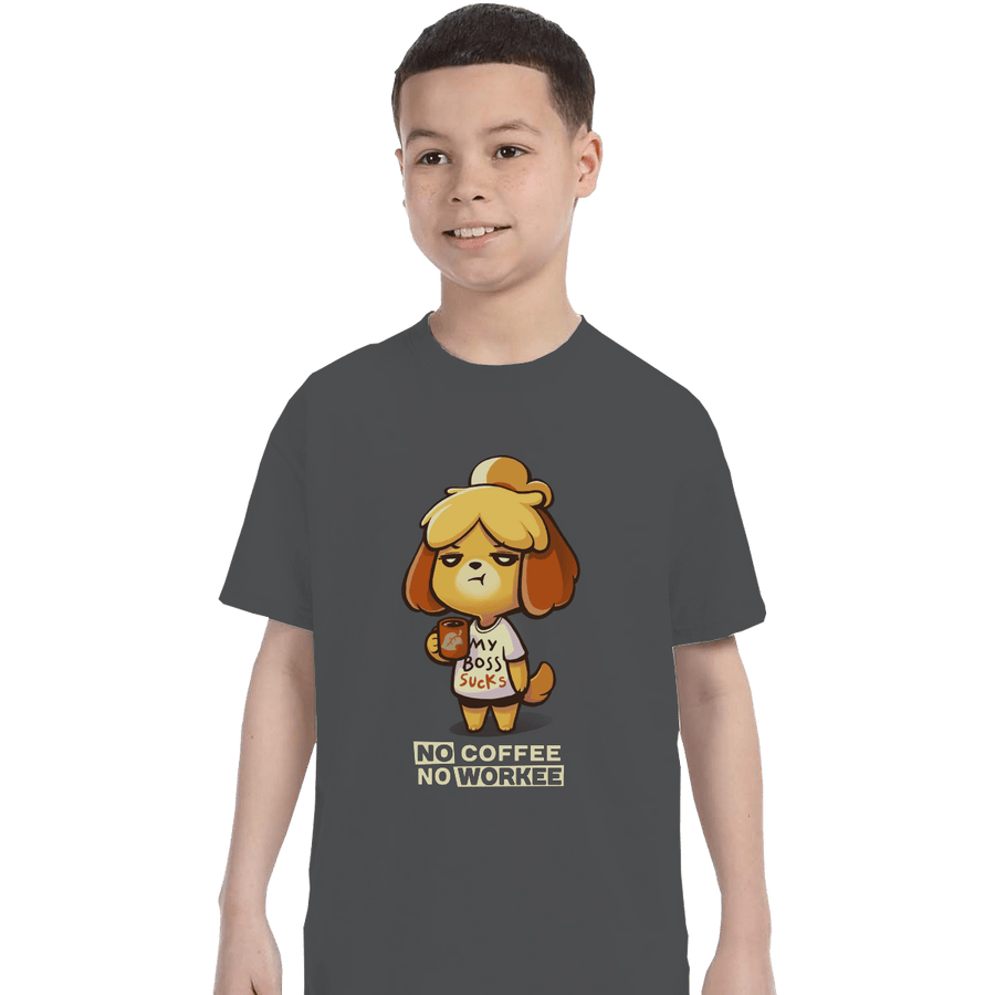 Shirts T-Shirts, Youth / XL / Charcoal Isabelle Coffee