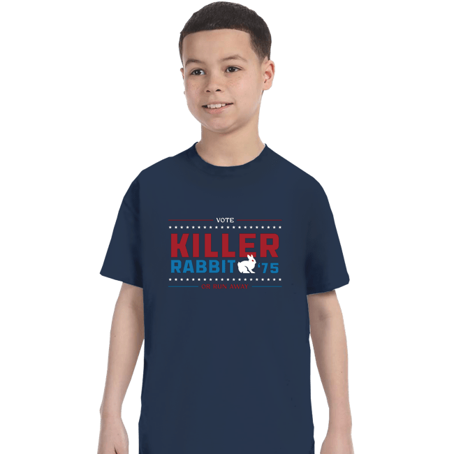 Shirts T-Shirts, Youth / XS / Navy Vote Killer Rabbit
