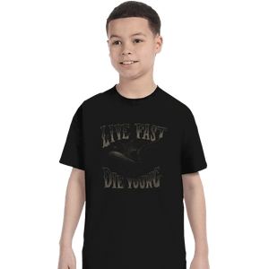 Shirts T-Shirts, Youth / XS / Black Live Fast Die Young