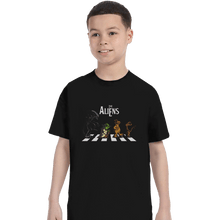 Load image into Gallery viewer, Shirts T-Shirts, Youth / XL / Black Aliens On Abbey Road
