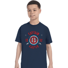 Load image into Gallery viewer, Secret_Shirts T-Shirts, Youth / XS / Navy Capt Carter
