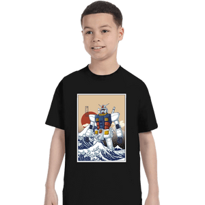 Secret_Shirts T-Shirts, Youth / XS / Black Kanagawa Gundam