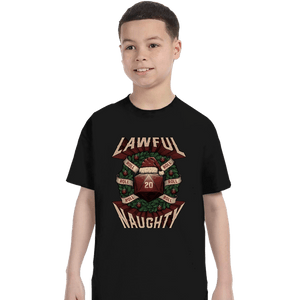 Shirts T-Shirts, Youth / XS / Black Lawful Naughty Christmas