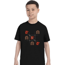 Load image into Gallery viewer, Secret_Shirts T-Shirts, Youth / XS / Black Three In A Row
