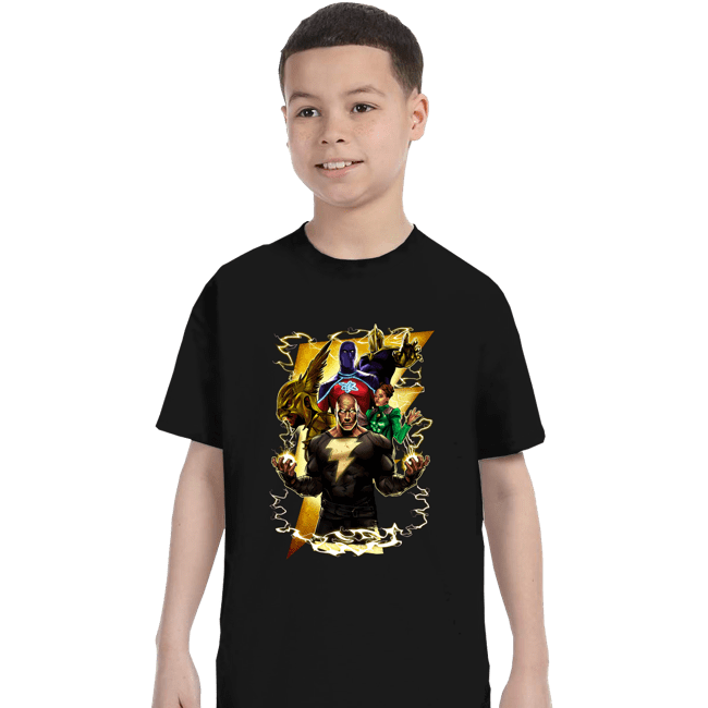 Daily_Deal_Shirts T-Shirts, Youth / XS / Black Pumped Thunder