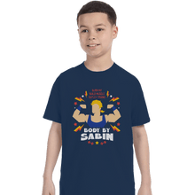 Load image into Gallery viewer, Shirts T-Shirts, Youth / Small / Navy Body By Sabin
