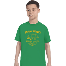 Load image into Gallery viewer, Shirts T-Shirts, Youth / XL / Irish Green Know Where Camp
