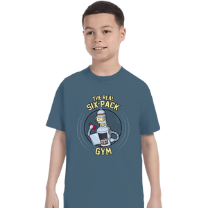 Shirts T-Shirts, Youth / XS / Indigo Blue The Real Six Pack