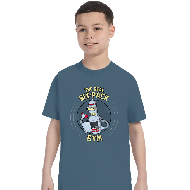 Shirts T-Shirts, Youth / XS / Indigo Blue The Real Six Pack