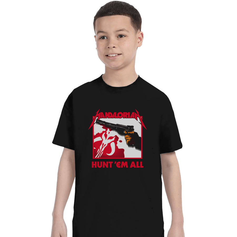 Shirts T-Shirts, Youth / XL / Black Hunt Em All