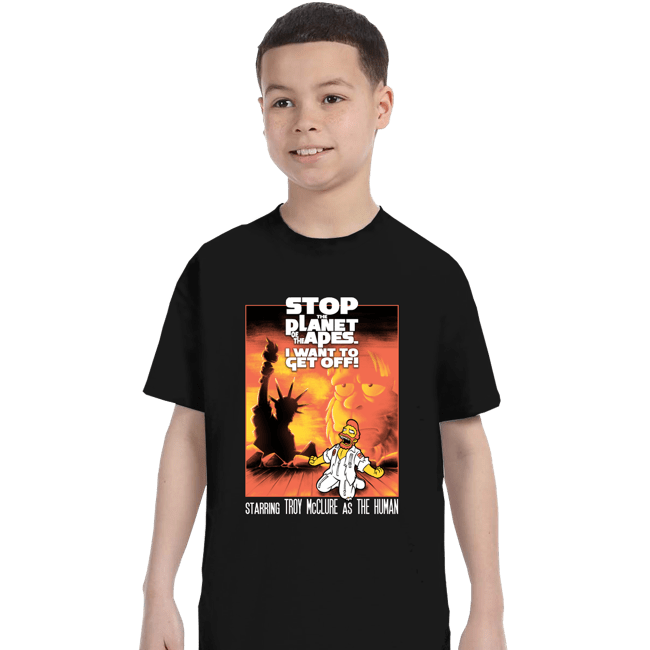 Secret_Shirts T-Shirts, Youth / XS / Black Stop The Planet