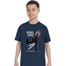 Load image into Gallery viewer, Secret_Shirts T-Shirts, Youth / XS / Navy Rebel Girl
