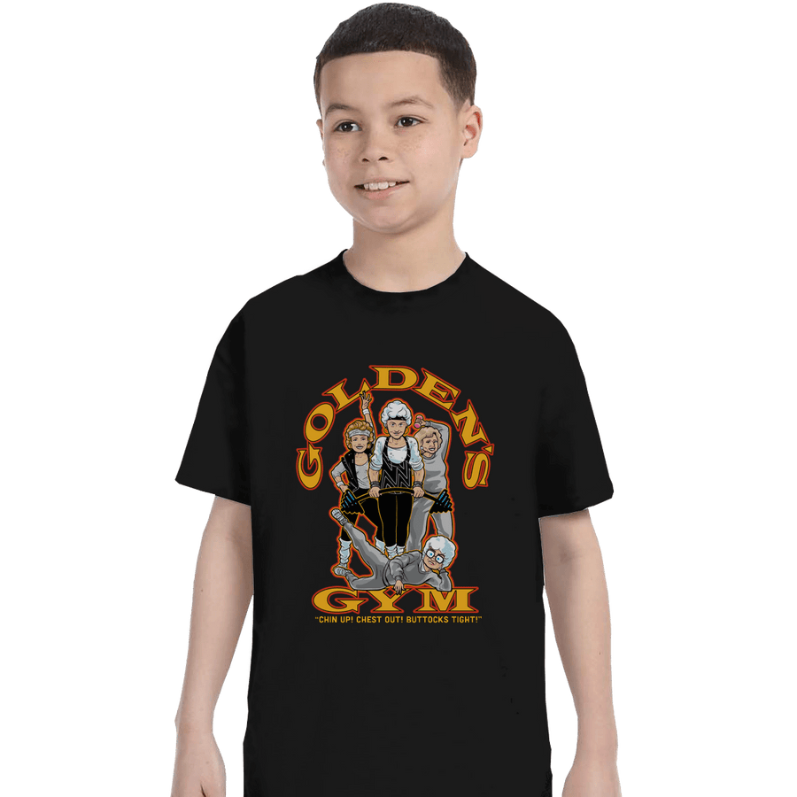 Shirts T-Shirts, Youth / XS / Black Golden's Gym