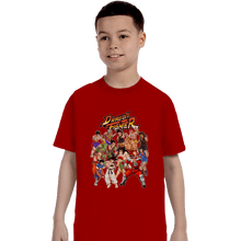 Load image into Gallery viewer, Shirts T-Shirts, Youth / XS / Red Street Fighter DBZ
