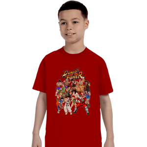 Shirts T-Shirts, Youth / XS / Red Street Fighter DBZ