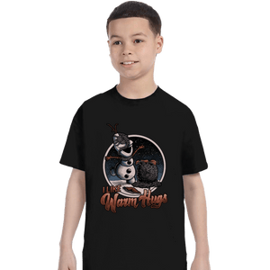 Daily_Deal_Shirts T-Shirts, Youth / XS / Black Alien Hugs