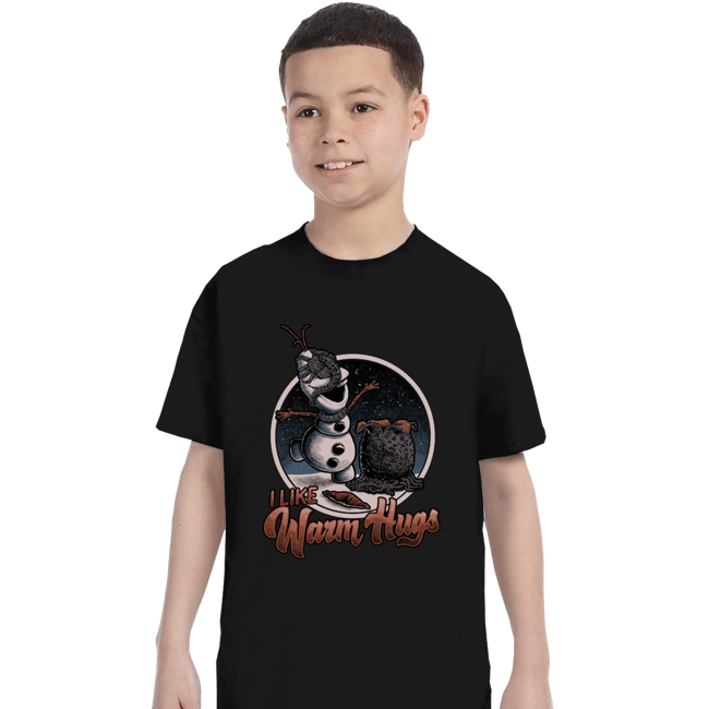 Daily_Deal_Shirts T-Shirts, Youth / XS / Black Alien Hugs