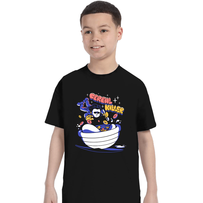 Shirts T-Shirts, Youth / XS / Black Cereal Killer