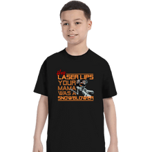 Load image into Gallery viewer, Secret_Shirts T-Shirts, Youth / XS / Black Hey, Laser Lips!
