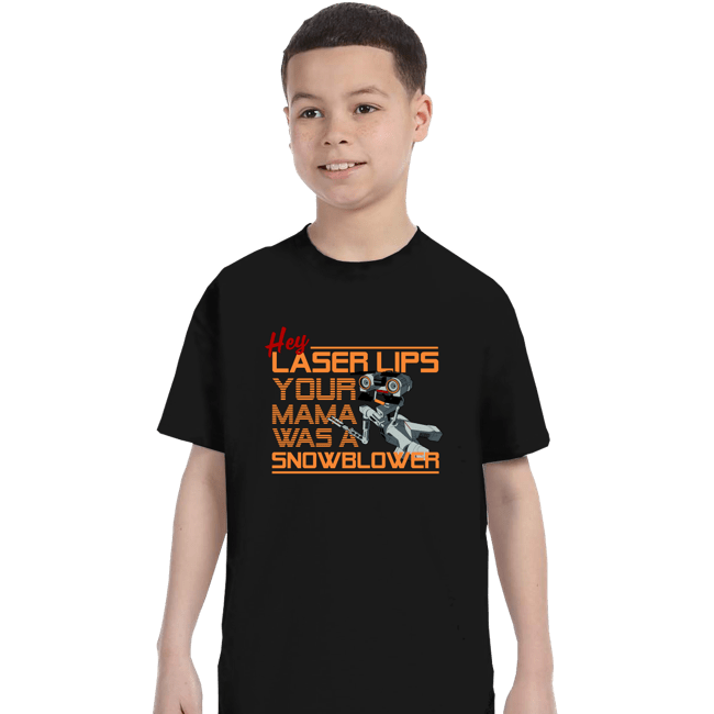 Secret_Shirts T-Shirts, Youth / XS / Black Hey, Laser Lips!