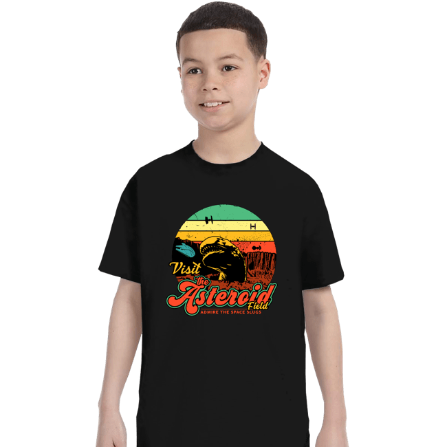 Daily_Deal_Shirts T-Shirts, Youth / XS / Black Asteroid Field