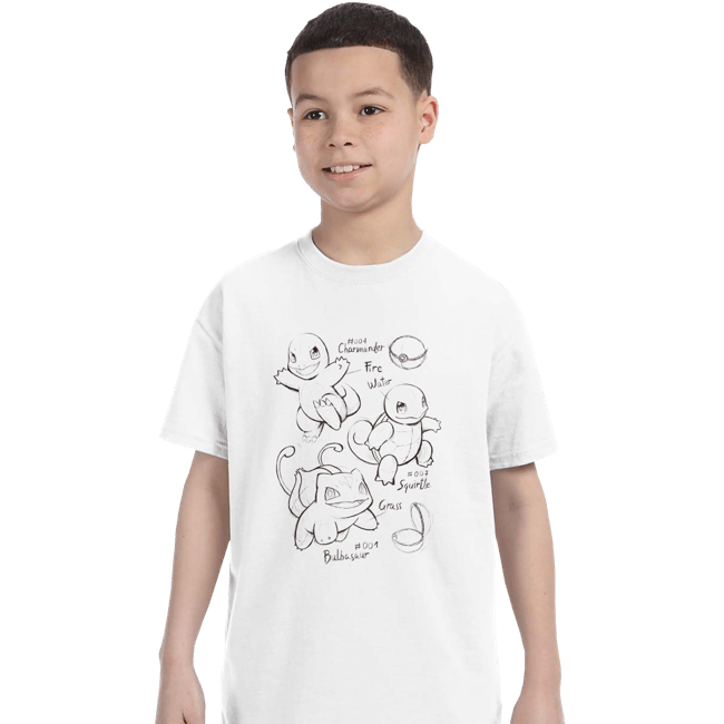 Shirts T-Shirts, Youth / XS / White Childhood Sketch