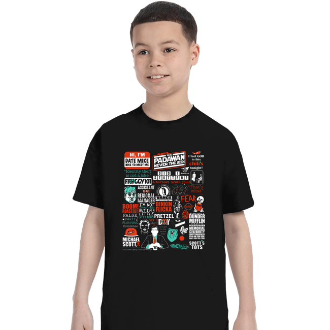 Shirts T-Shirts, Youth / XS / Black All Things Office